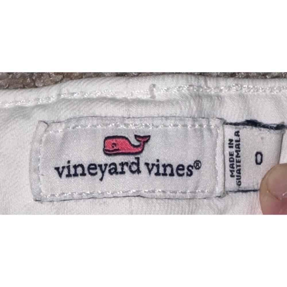 Vineyard Vines White Skinny Jeans Women’s Size 0 Stretch Mid Rise Ankle Denim - Picture 4 of 9